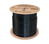 Кабель коаксиальный VEGATEL RG-58 A/U Cu (ГОСТ, PE, черный) бухта 500м