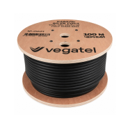 Кабель коаксиальный VEGATEL 8D-FB (ГОСТ, черный) бухта 100м