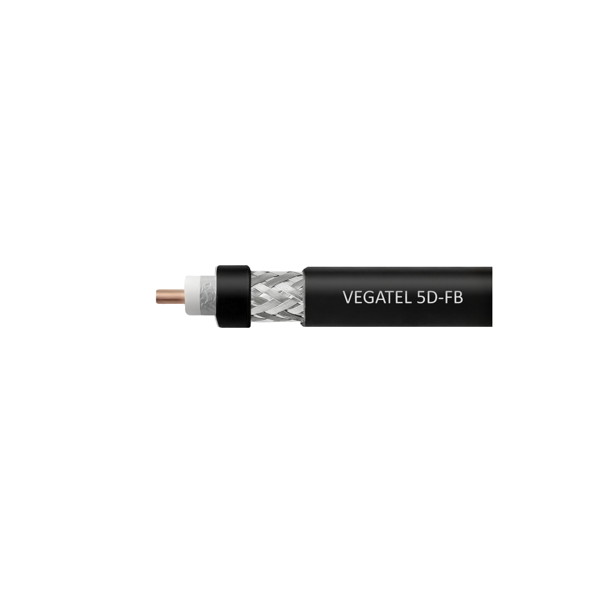 Кабель коаксиальный VEGATEL 5D-FB Cu (ГОСТ, черный) бухта 100м