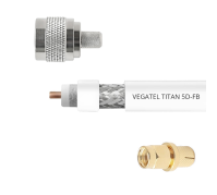 Кабельная сборка VEGATEL 5D-FB (Titan, белый) (SMA-male - N-male) 2м