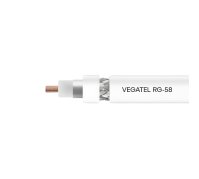 Кабель коаксиальный VEGATEL RG-58 A/U (ГОСТ, PVC, белый) бухта 500м