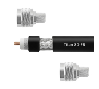 Кабельная сборка 8D/FB (Titan, черный) (N-male - N-male) 10м
