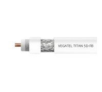 Кабель коаксиальный VEGATEL 5D-FB (Titan, белый) бухта 200м